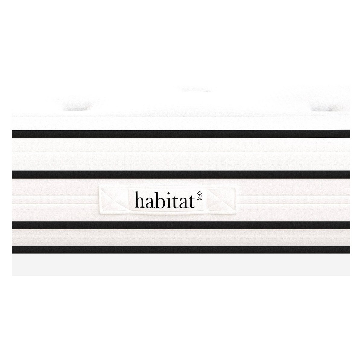 Matelas hybride ressorts ensachés et mousse en mémoire de forme DREAM HYBRIDE blanc, HABITAT