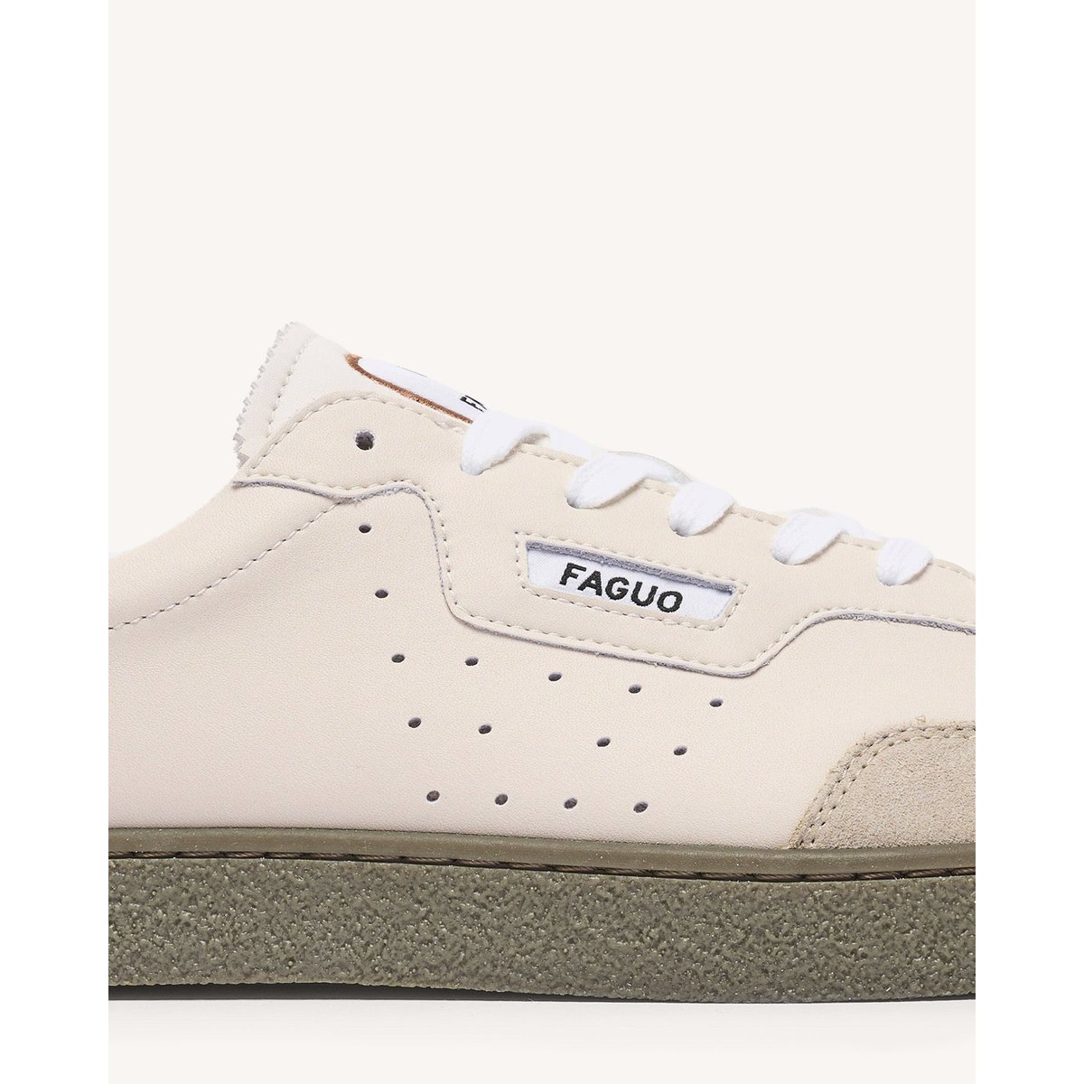 Baskets cuir LUMBO noir, FAGUO