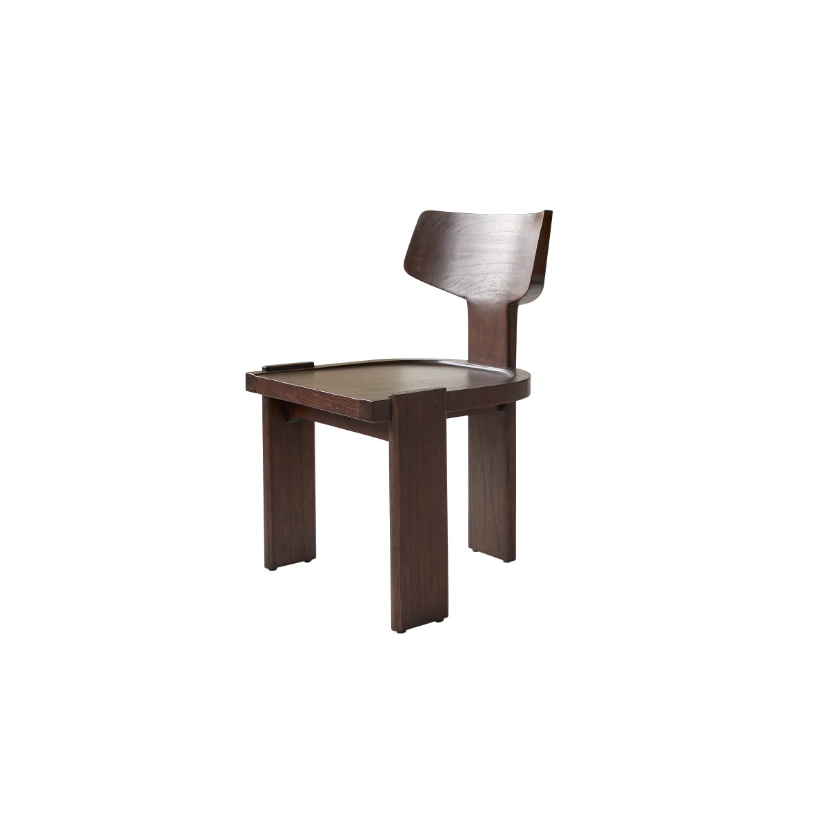 Chaise en Mindi foncé massif, IKO marron, TIKAMOON