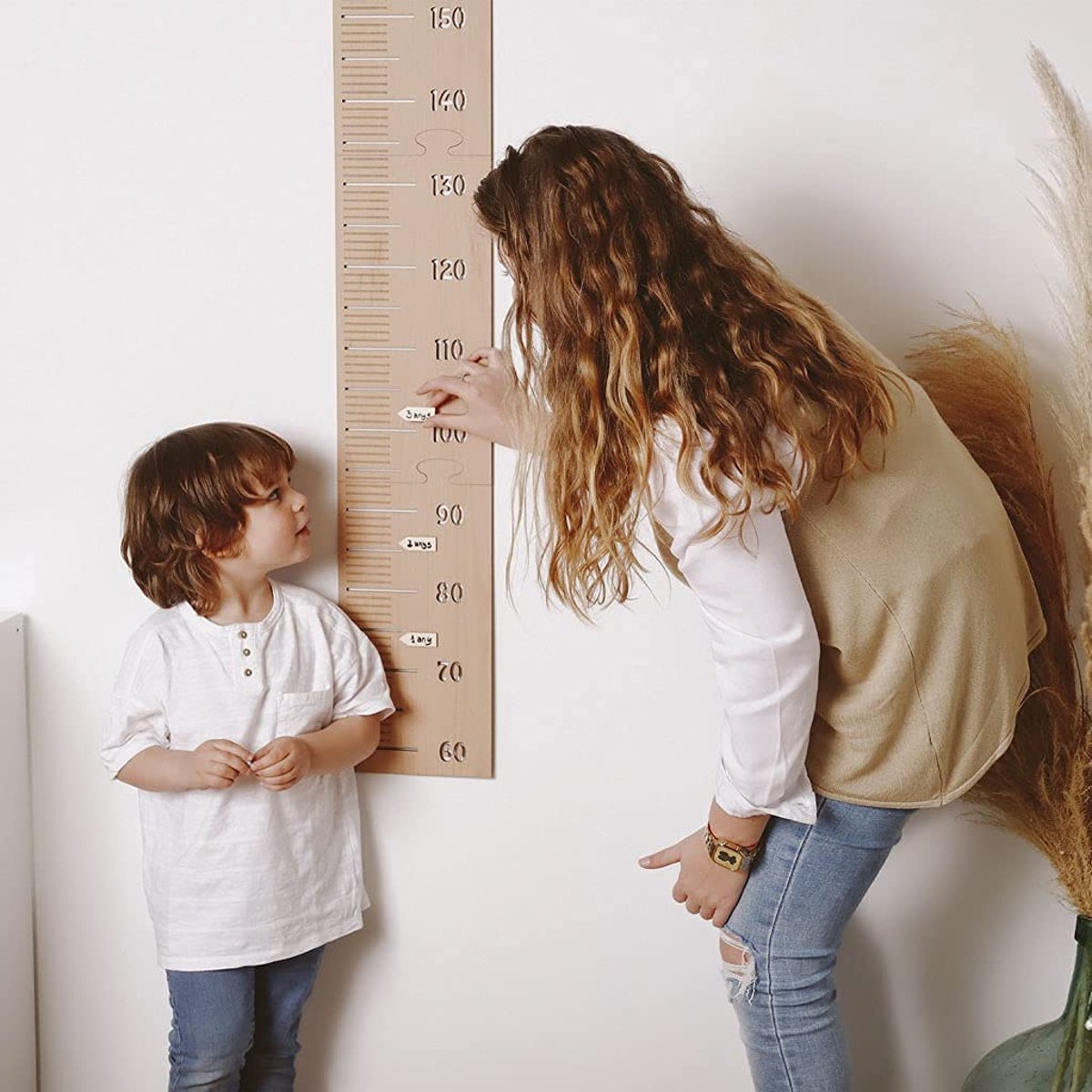 Toise pour enfant personnalisable beige, VINTIUN