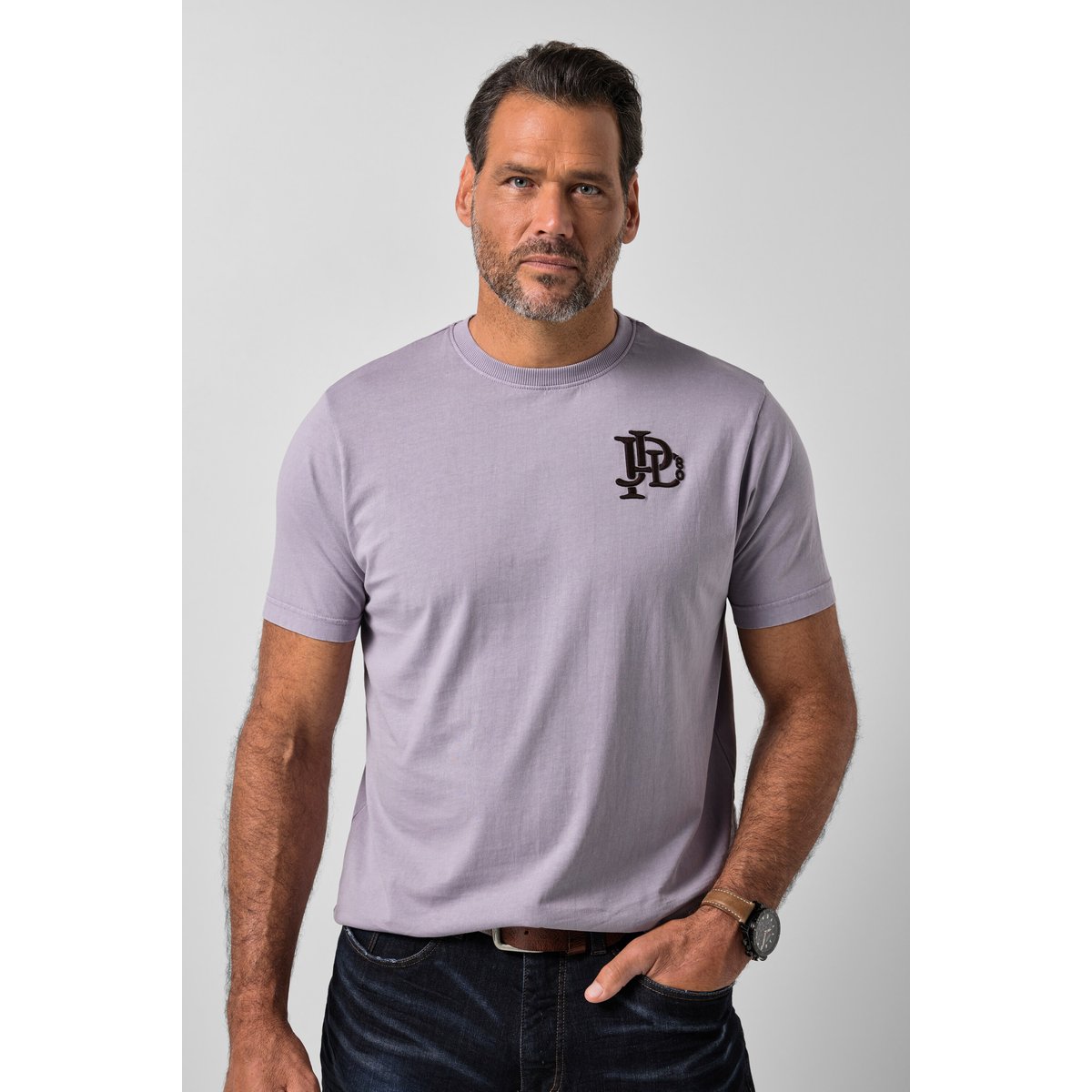 T-shirt, manches mi-hauteur lilas opale, JP1880