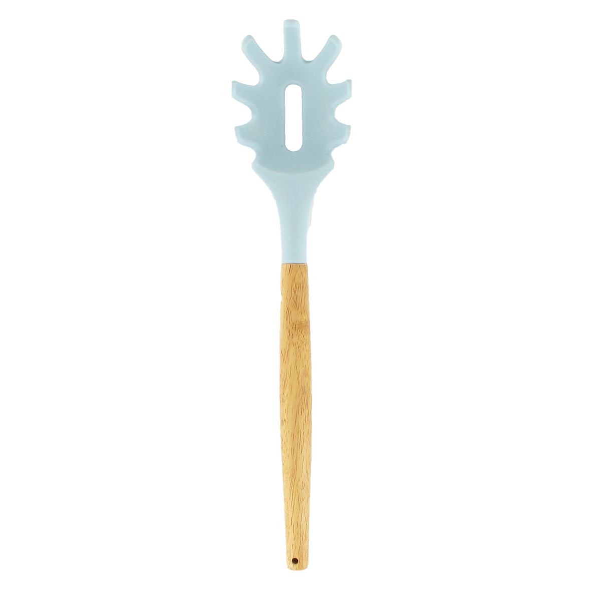 Set d'ustensiles de cuisine en bois avec pot de rangement bleu,bois, FACKELMANN