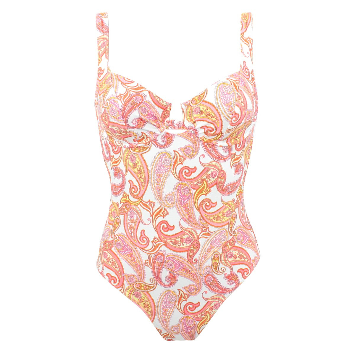 Maillot de bain 1 pièce à armatures TOSCANA rose, JANINE ROBIN