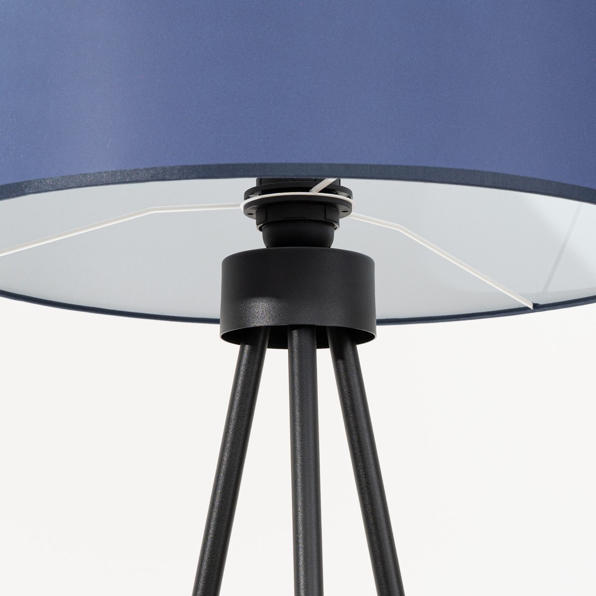Lampadaire Tissu Bleu E27 1 Nevia bleu, EDEN