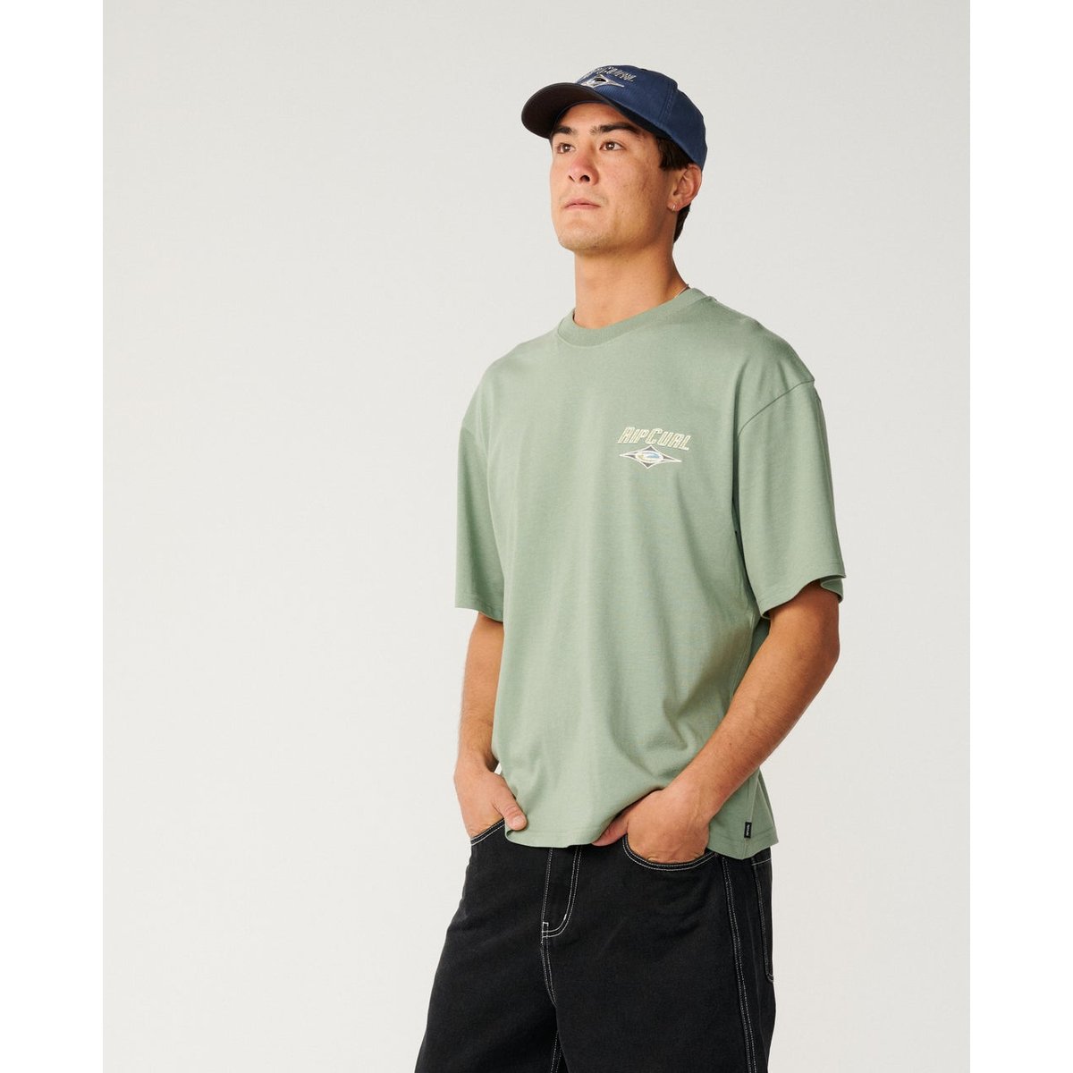 T-shirt Heritage ICON sauge, RIP CURL