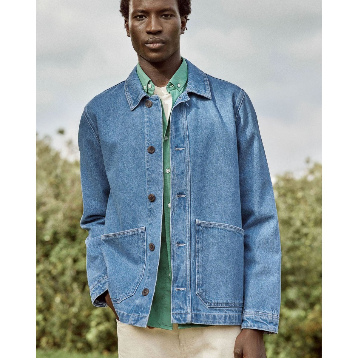 Veste LIFFRE denim clair, FAGUO