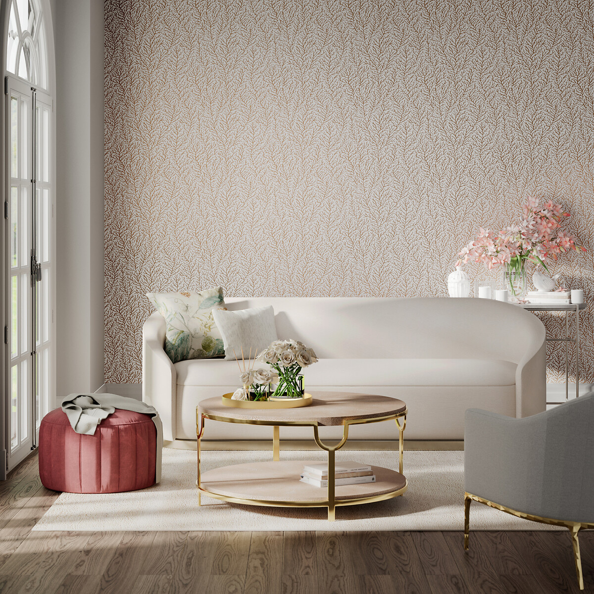 Atoll Wallpaper bronze, HARLEQUIN
