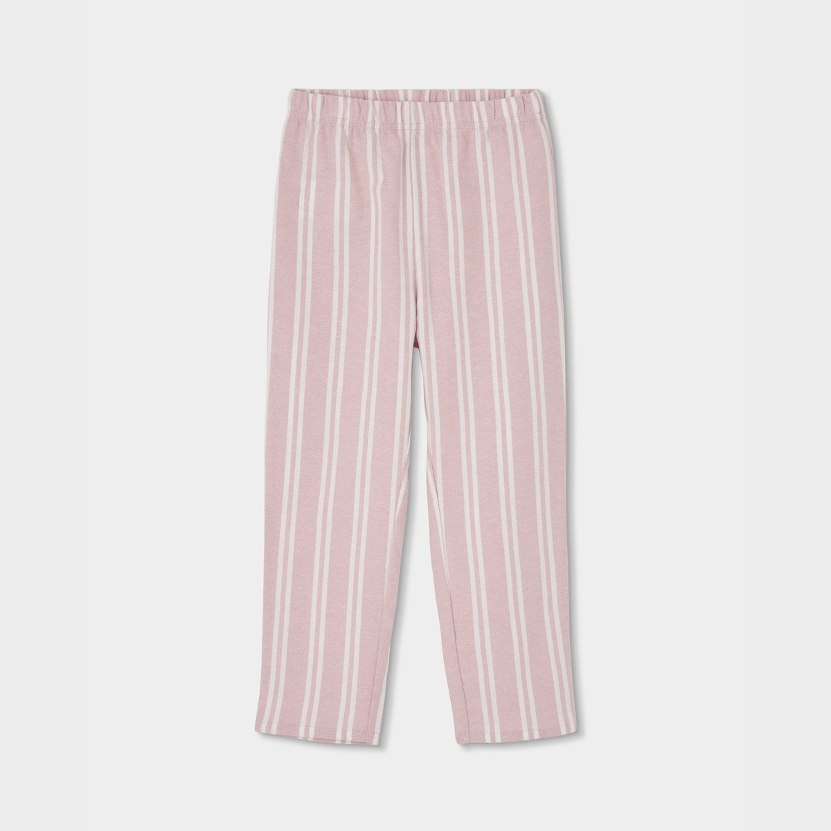 Pyjama en maille fille à rayures avec broderie pink, BOBOLI