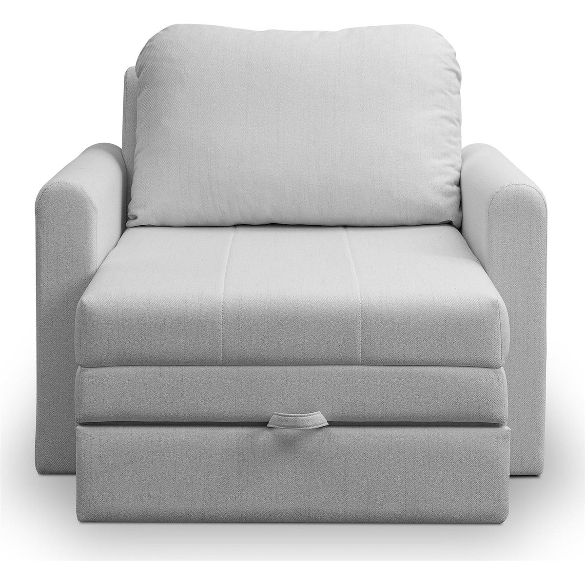 Fauteuil convertible compact avec coffre blanc, RECOLLECTION