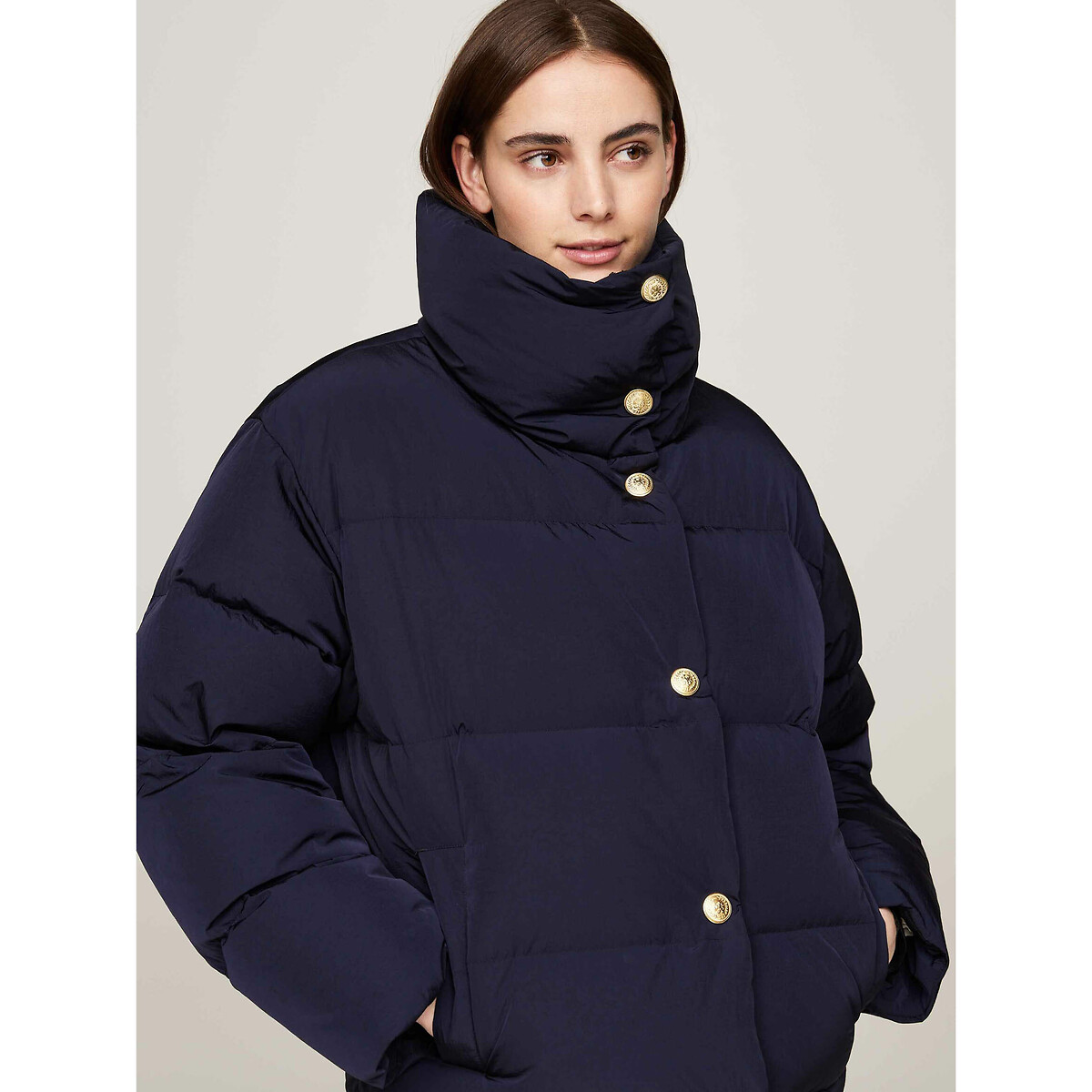 Padded Puffer Jacket with High Neck 90001629, TOMMY HILFIGER