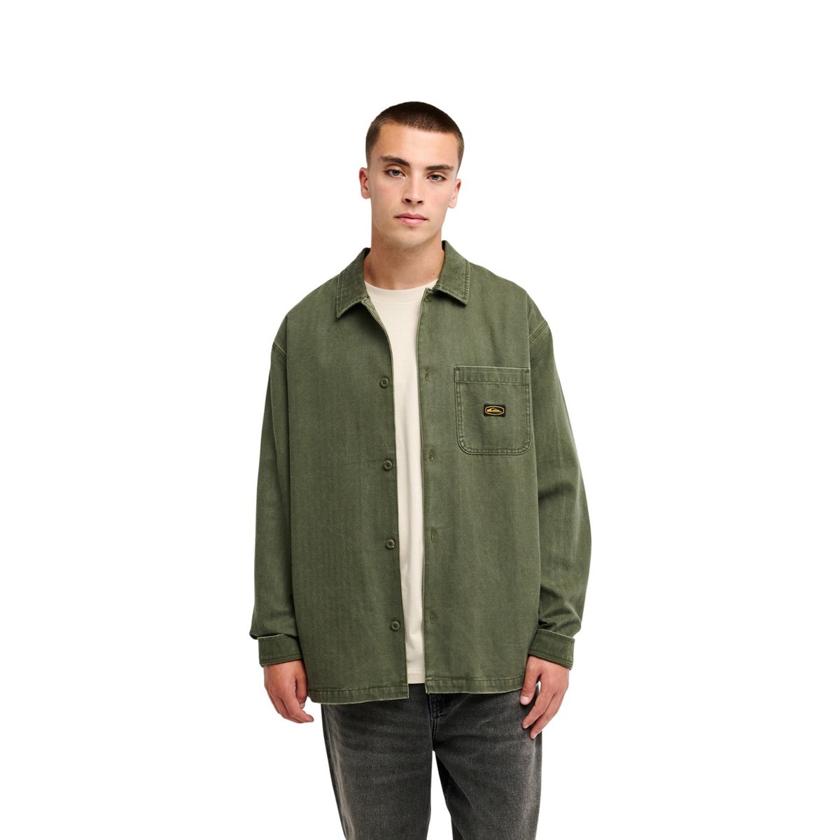 Surchemise manches longues CASTLEHILL vert grape leaf, QUIKSILVER