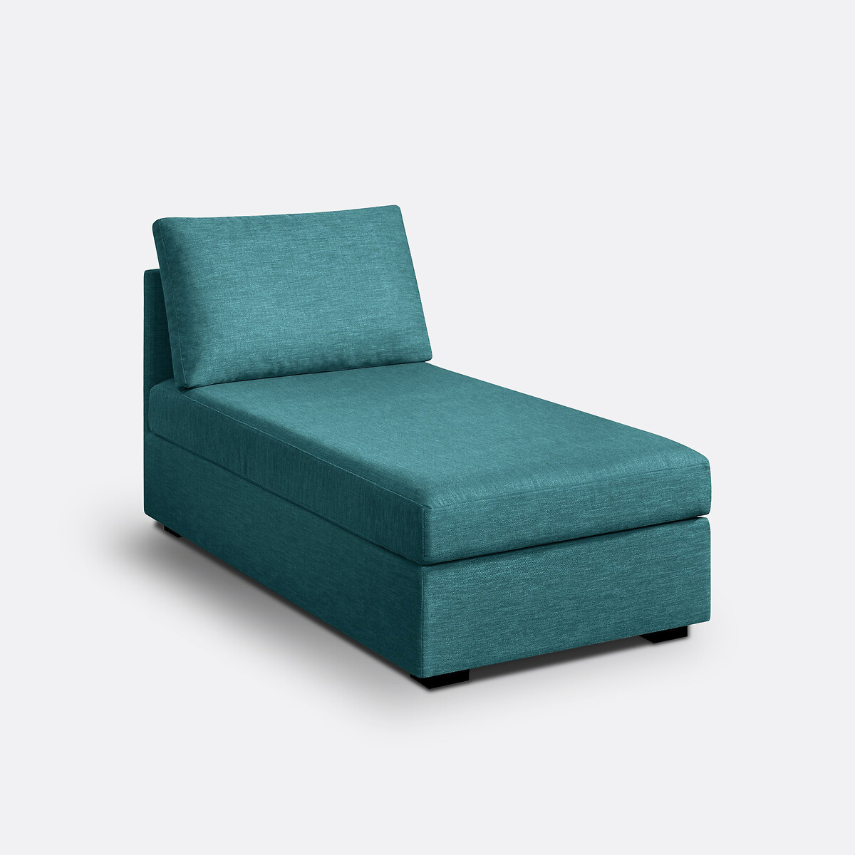Chaise longue mesclada, conforto superior, Robin azul-petróleo, SO'HOME