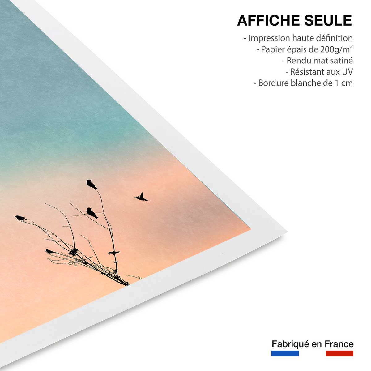 Affiche paysage Douceur de vivre affiche seule, HEXOA