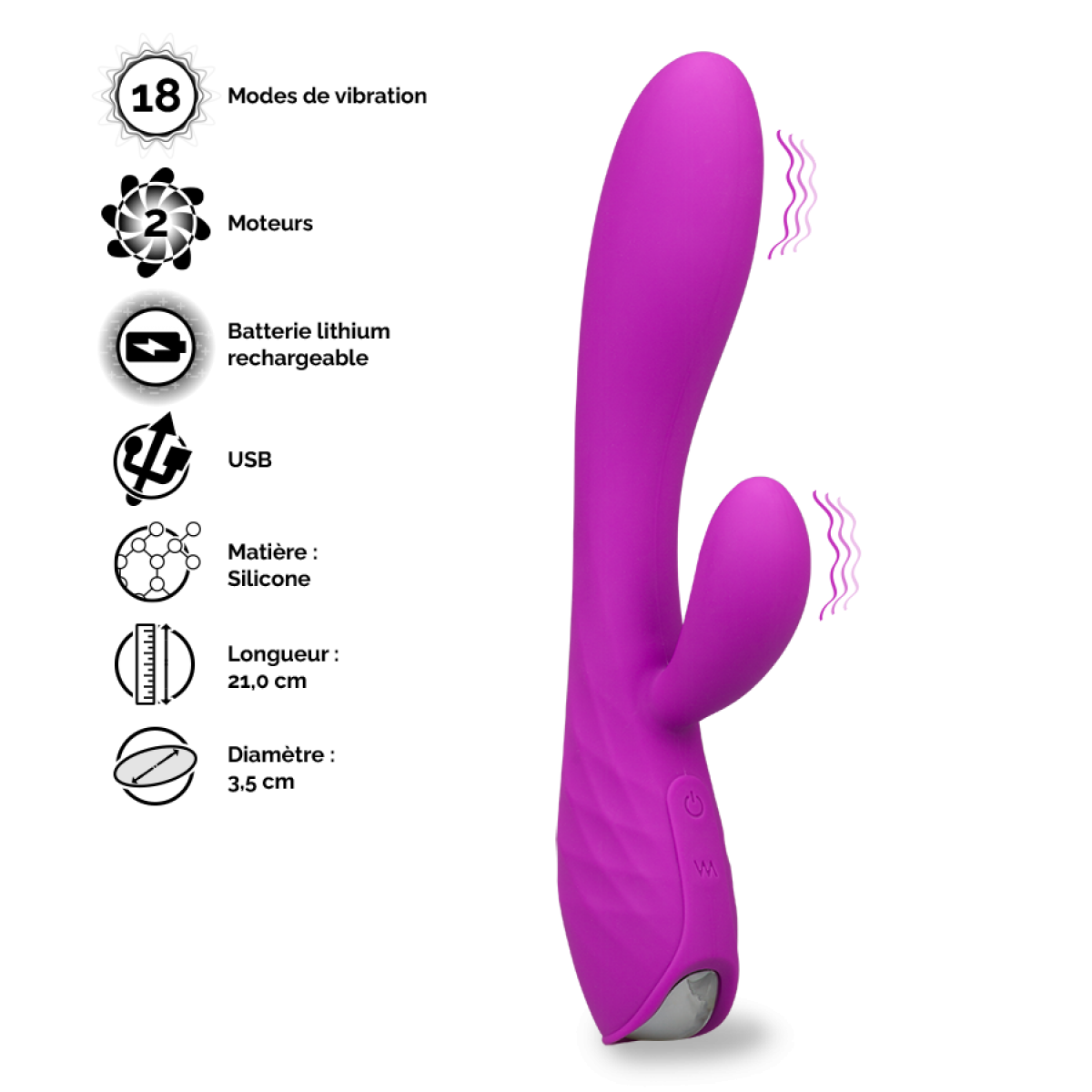 Vibromasseur puissant rabbit Daydream violet, LOVE AND VIBES