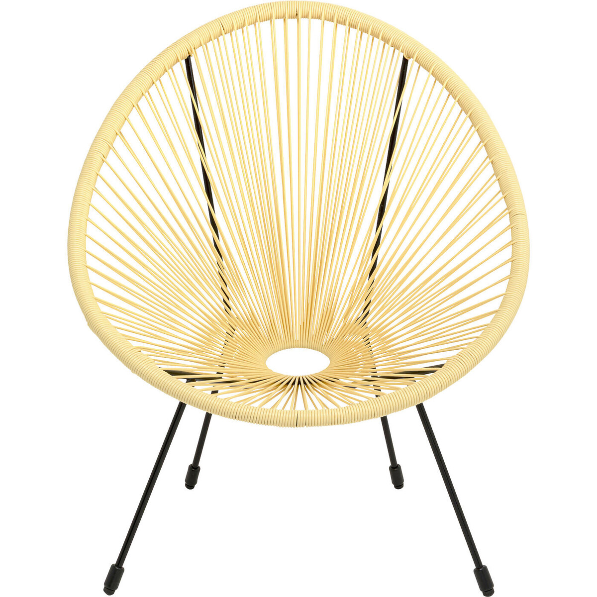 Fauteuil Acapulco jaune clair jaune, KARE DESIGN