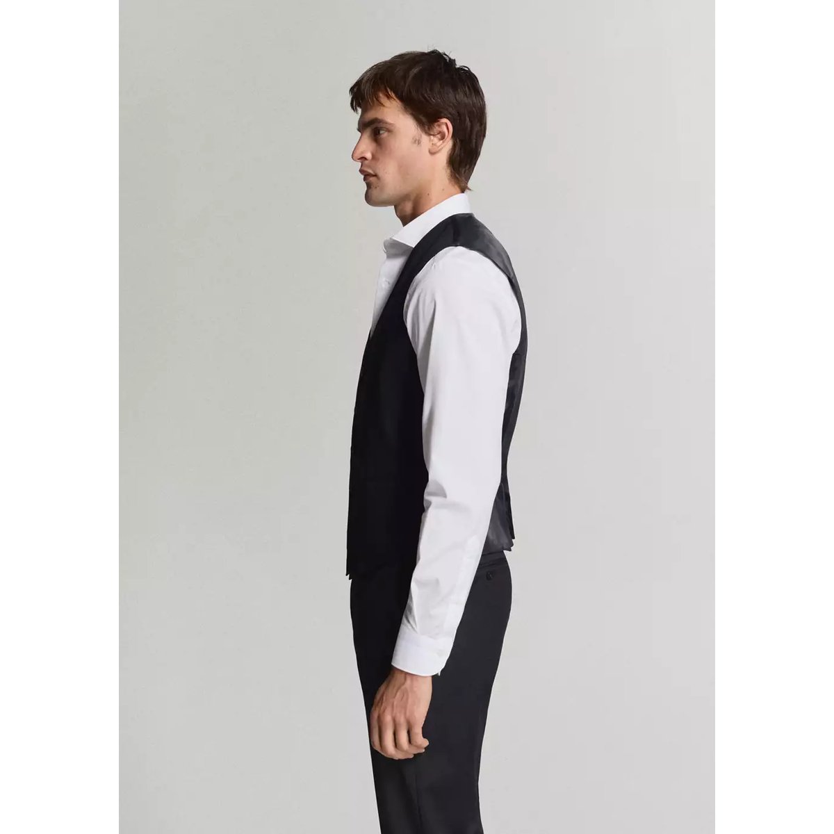 Gilet de costume Milan slim-fit bleu marine, MANGO MAN