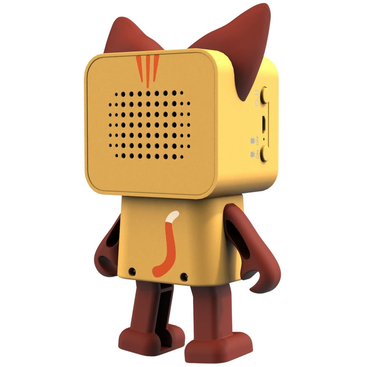 Enceinte dansante Animal Speaker jaune, marron, orange, MOB