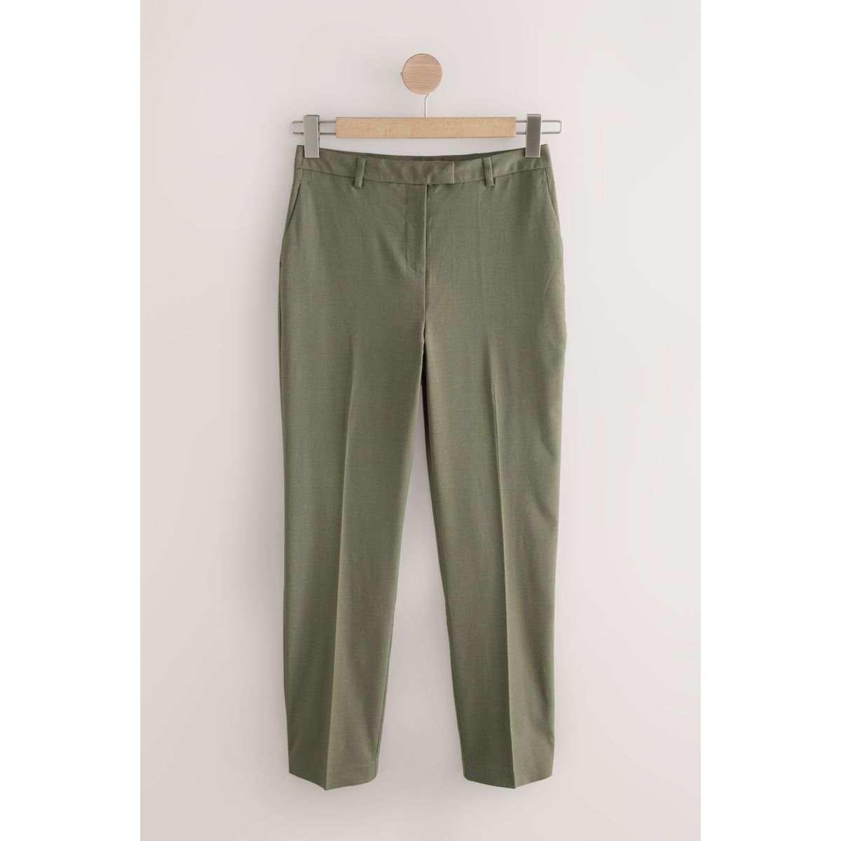 Pantalon slim ajusté sculptant vert kaki, NEXT