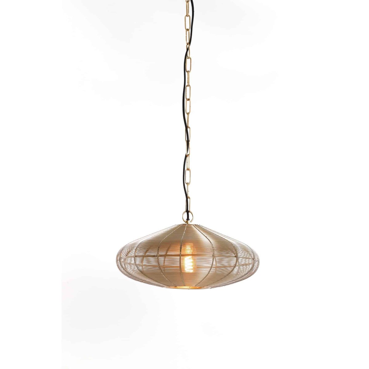 Lampe Suspendue Métal BAHOTO or, LIGHT & LIVING