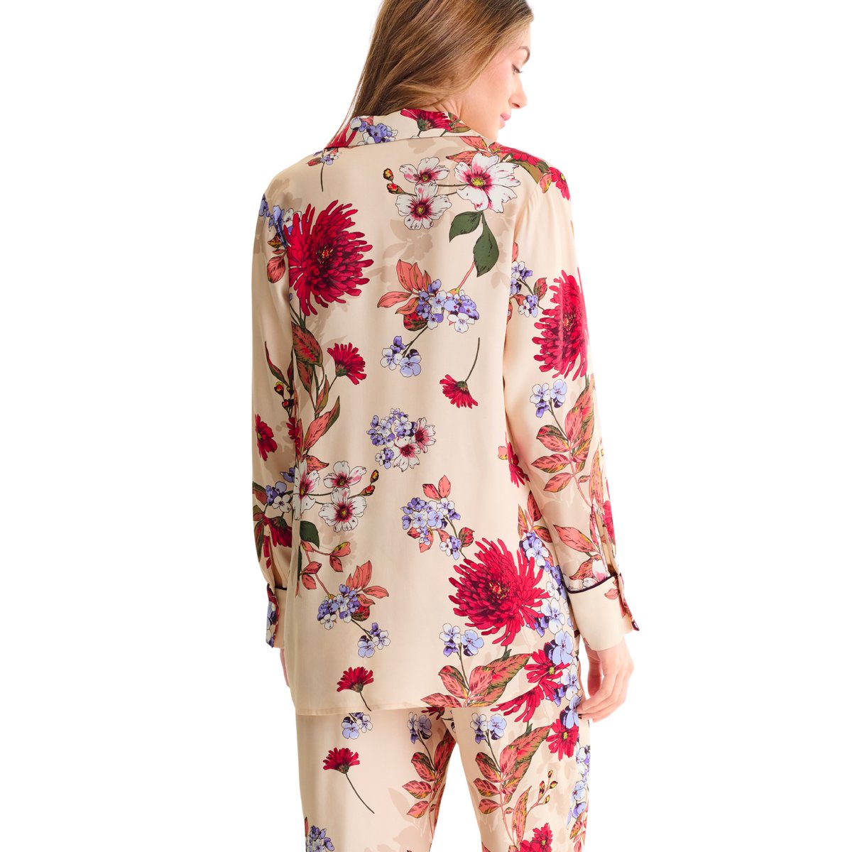 Haut pyjama chemise manches longues TAMARA imprimé, LISCA