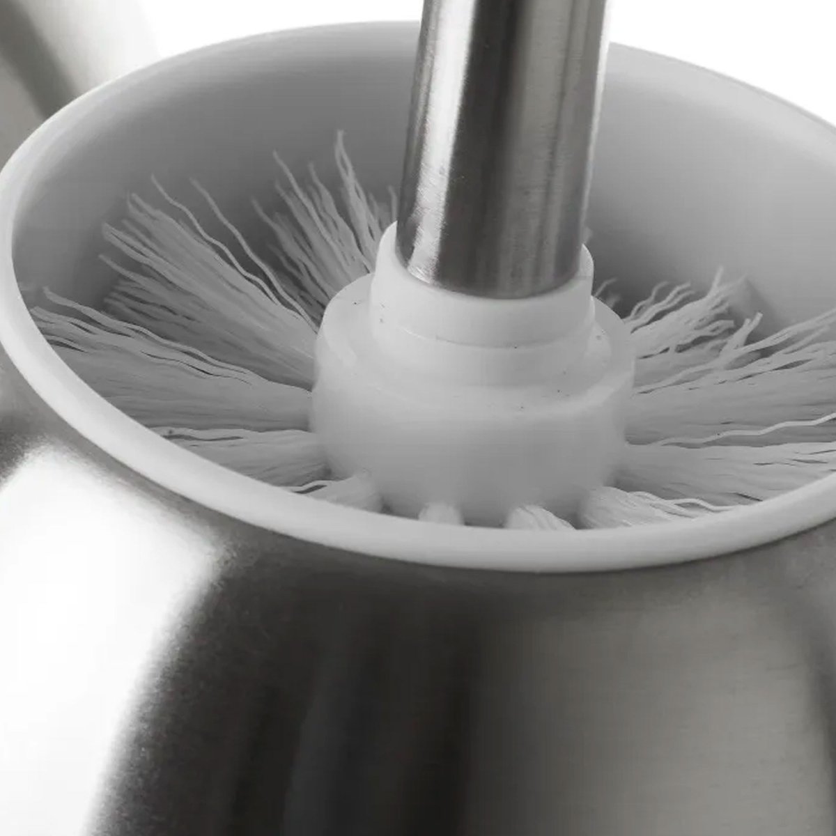 Brosse WC en acier inoxydable argent, WADIGA