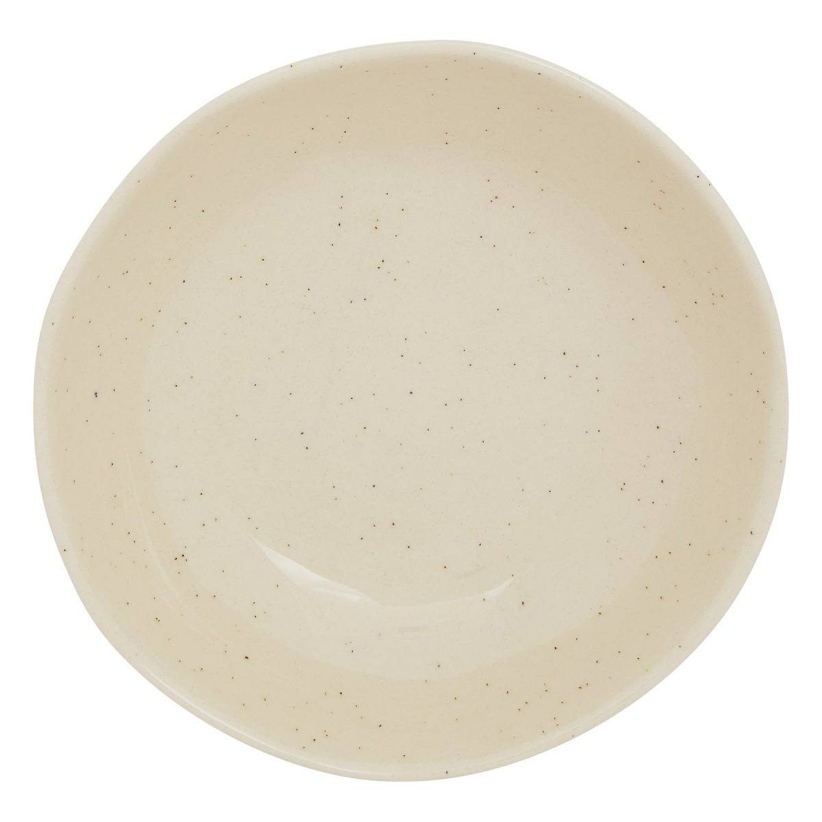 Lot de 6 assiettes creuses WONJA crème, ATMOSPHERA