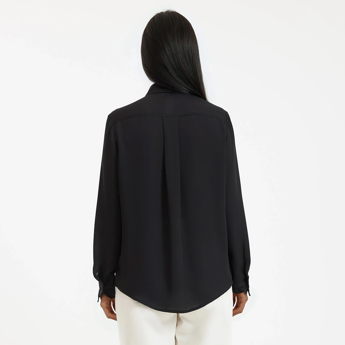 Long Sleeve Shirt black, LA REDOUTE COLLECTIONS