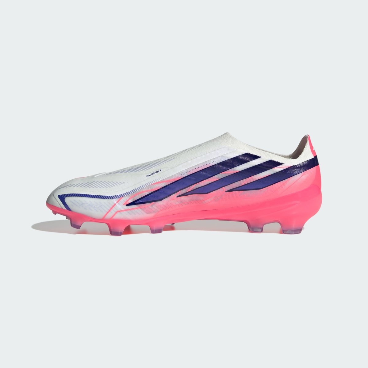 Chaussure De Football Sans Lacets F50 Hyperfast Pro Terrain Souple Chaussure De Football Sans Lacets F50 Hyperfast Pro Terrain Souple cloud white / solar purple / solar turbo, adidas Performance
