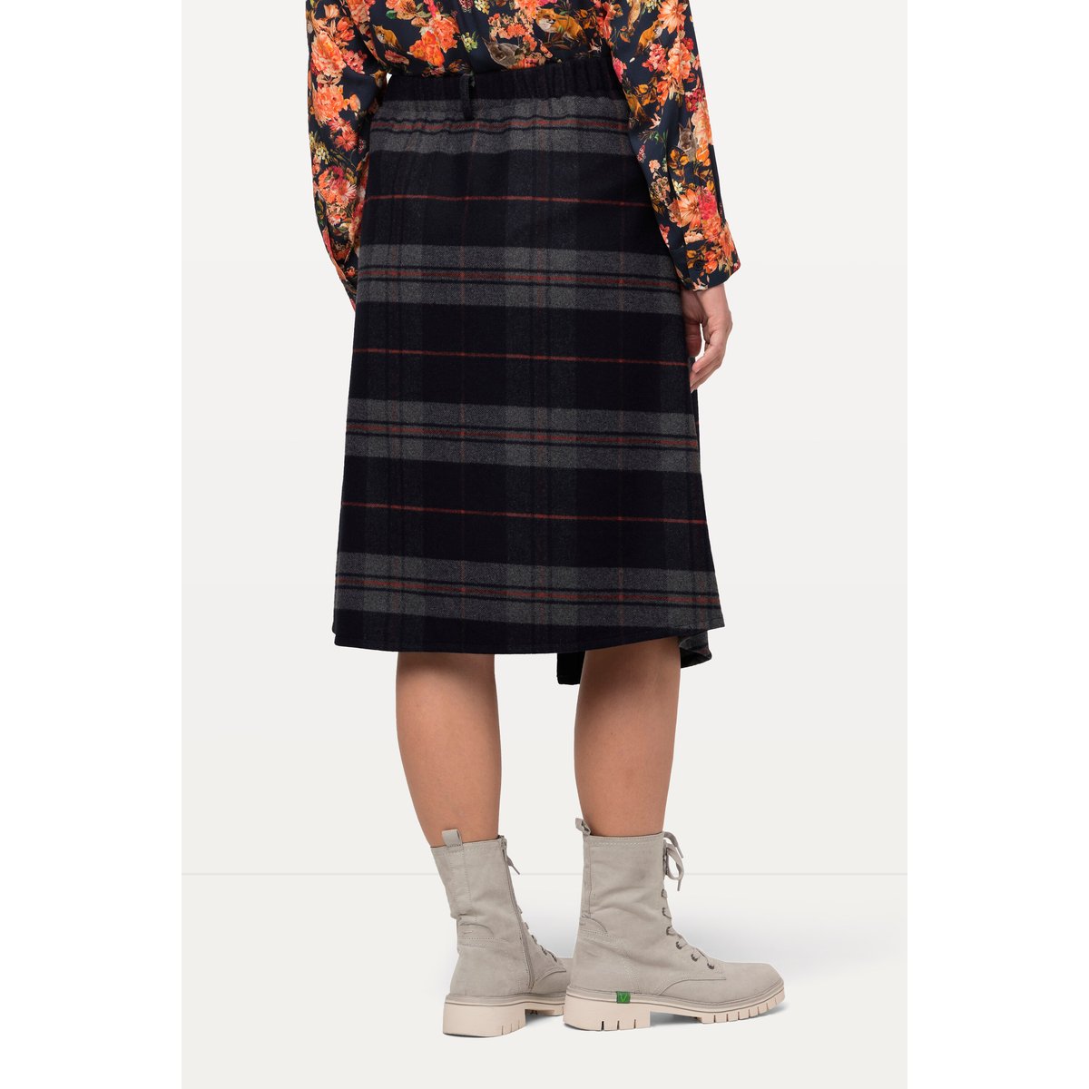 Jupe portefeuille style tyrolien multicolore, ULLA POPKEN