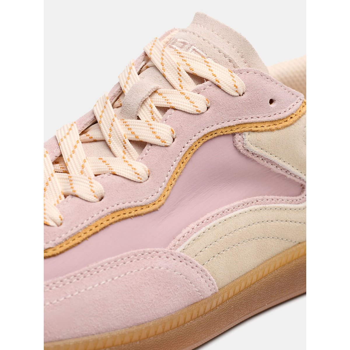 Baskets mix matières PARK MAUVE rose, HOFF