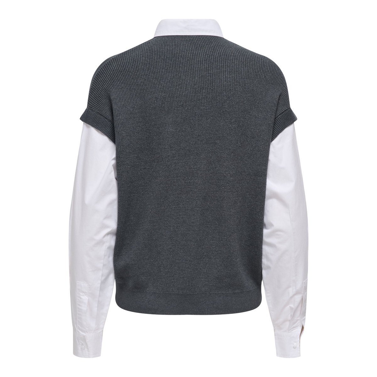 Gilet dark grey melange, ONLY
