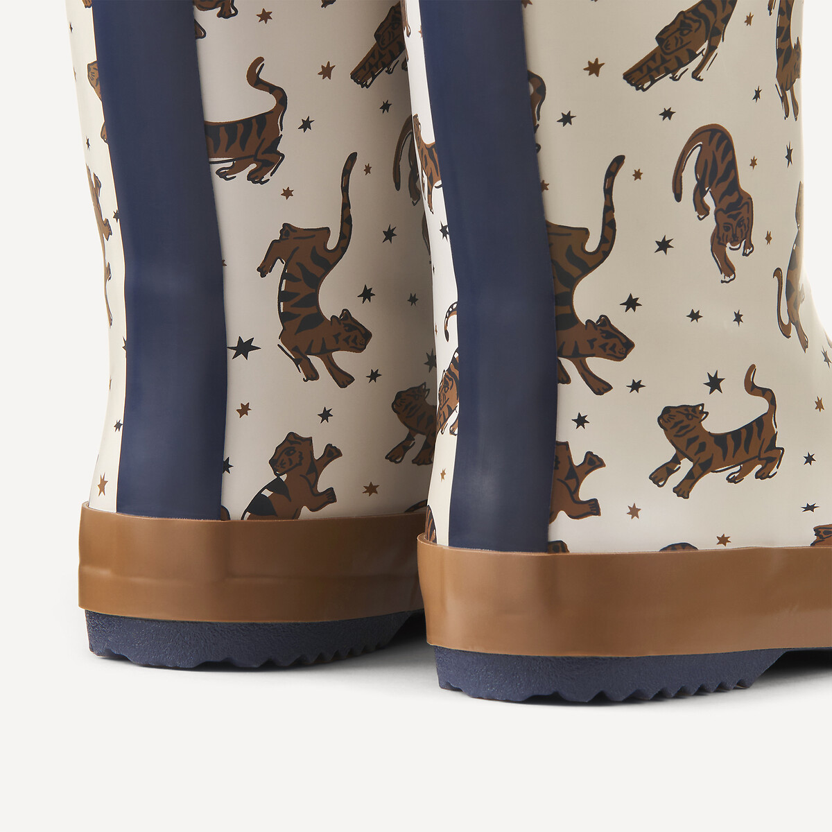 Bottes en caoutchouc imprimées tigres beige, LA REDOUTE COLLECTIONS