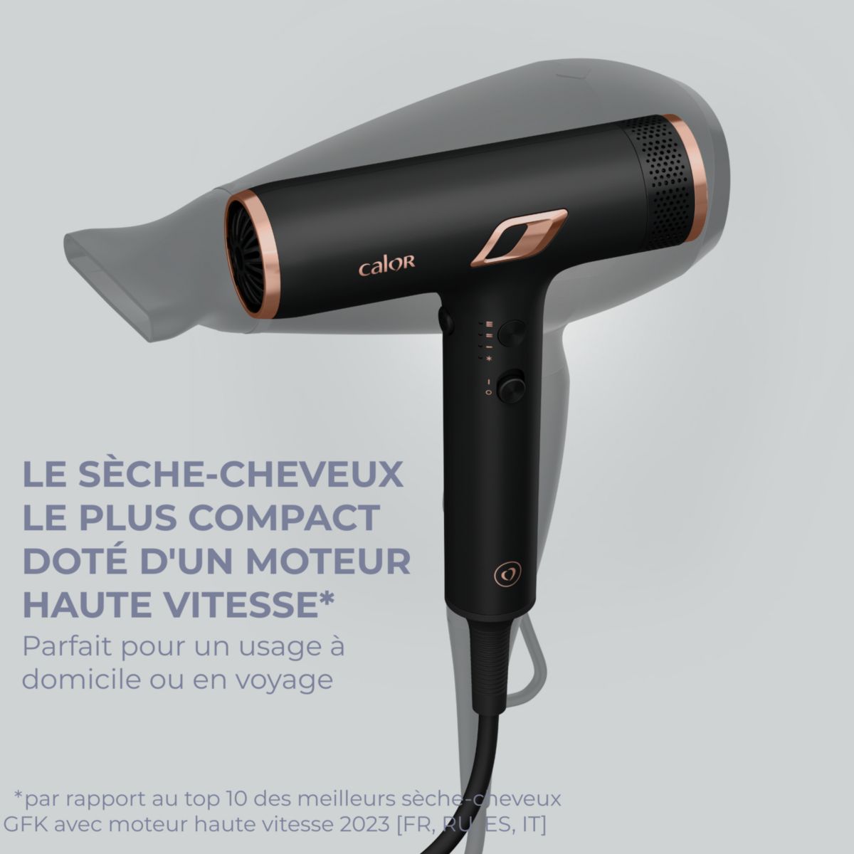Sèche cheveux professionnel Nano HY8310C0 noir et cuivrã©, CALOR