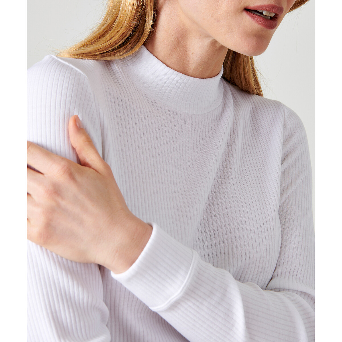 T-shirt col montant Thermolactyl Degré 4 blanc, DAMART