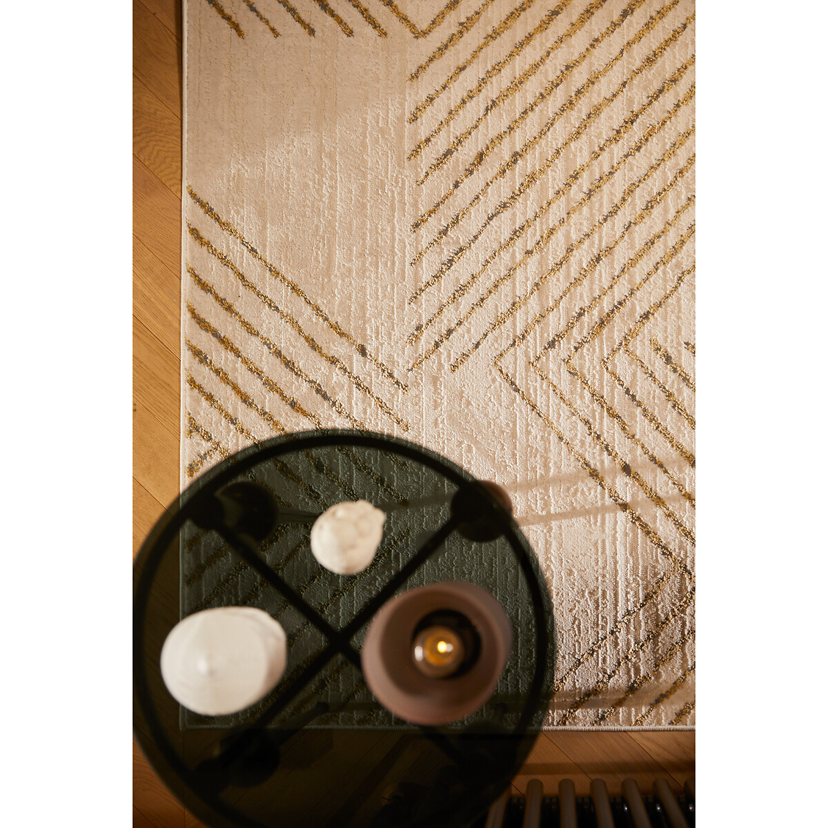 Abstract Line Pattern Rug ivory, SO'HOME
