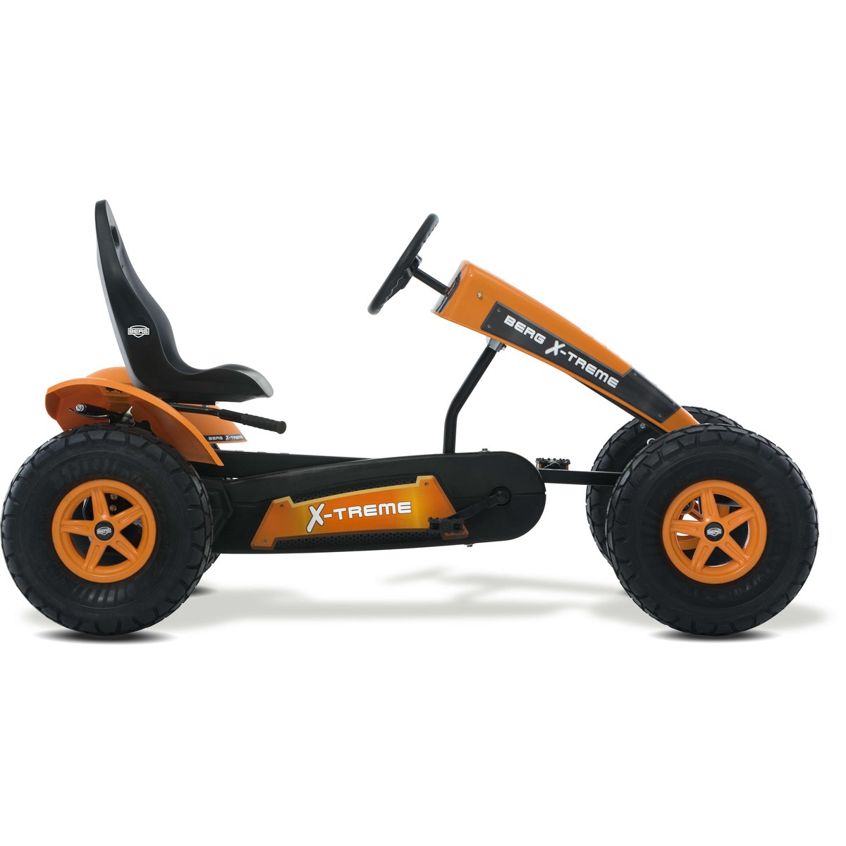 Kart à Pédales pour Enfants, 5+ Ans, XXL X-Treme BFR orange, BERG TOYS