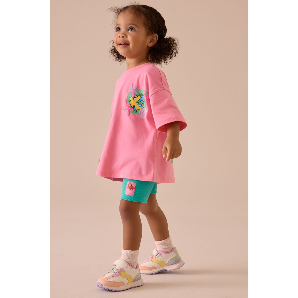 Short cycliste et t-shirt, ensemble rose, NEXT