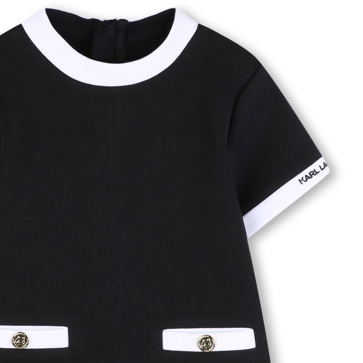 Robe manches courtes black, KARL LAGERFELD KIDS