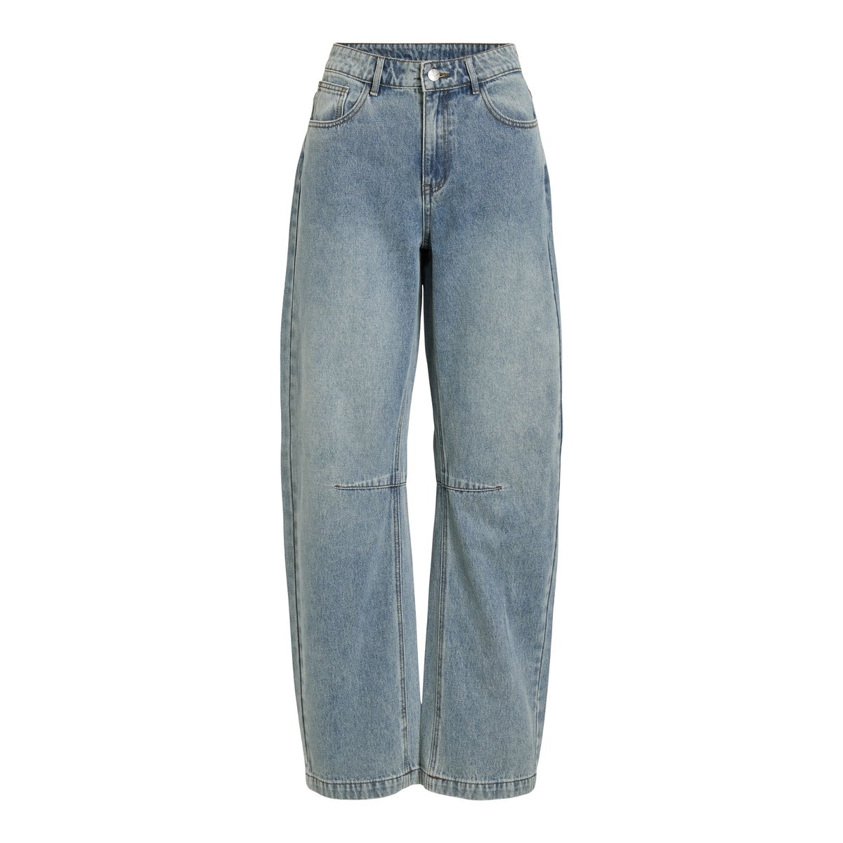 Jean À Coupe Ample bleu - light blue denim1, ROUGE EDIT