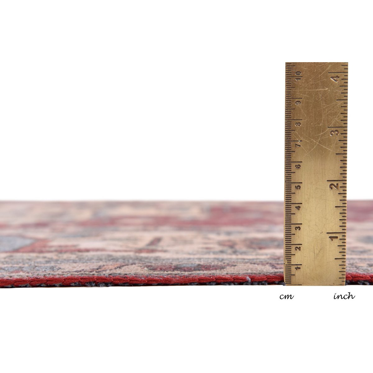 Tapis floral tissé plat - ADARA rouge multicolore, GINO FALCONE