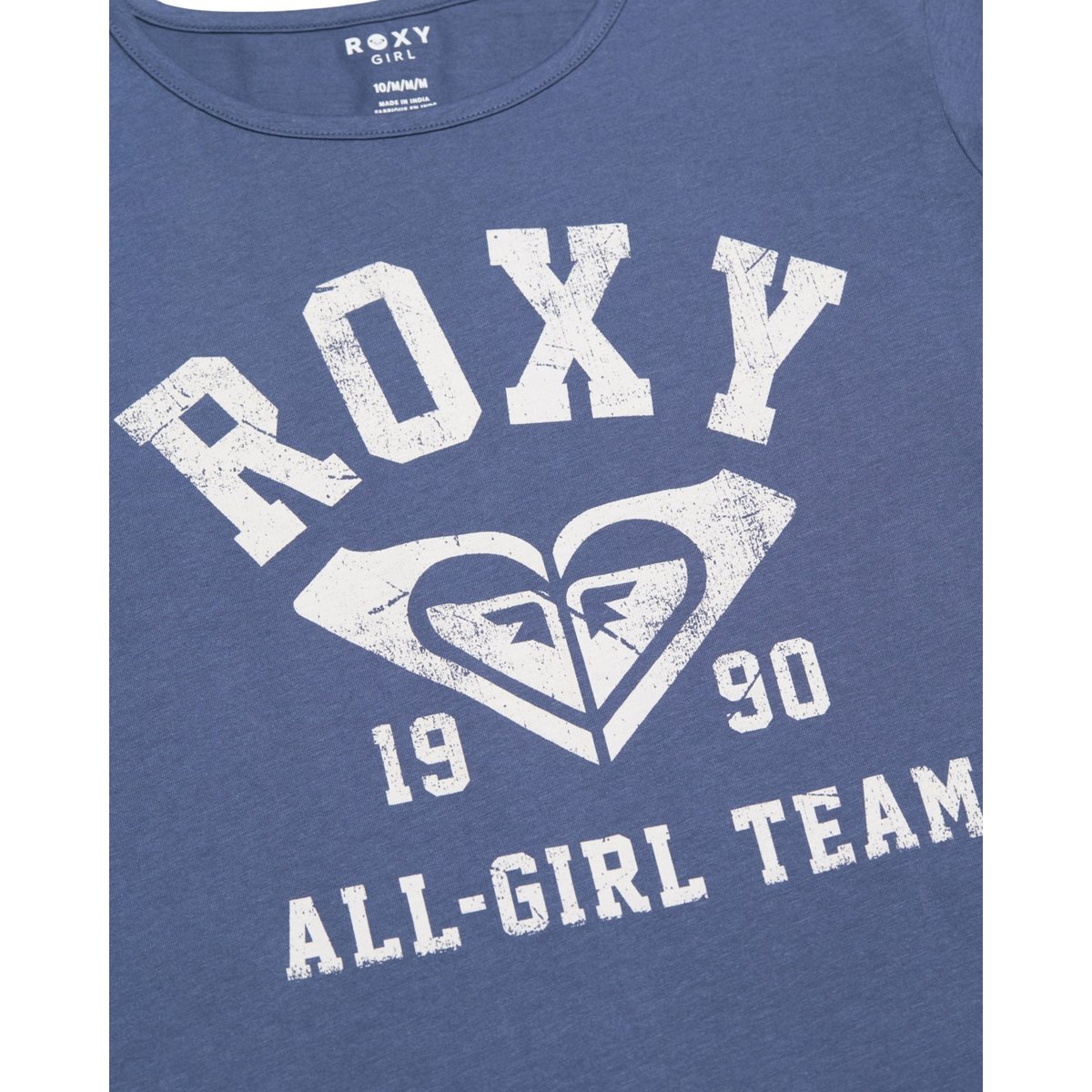 T-Shirt, manches courtes, col rond, . bleu vintage indigo, ROXY