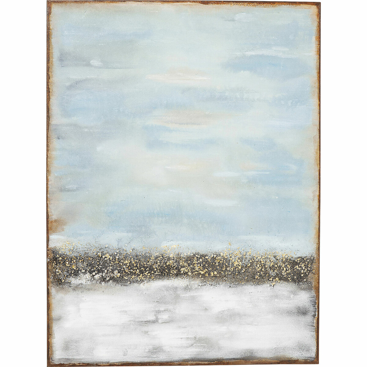 Tableau acrylique Abstract Horizon 90x120cm bleu, KARE DESIGN