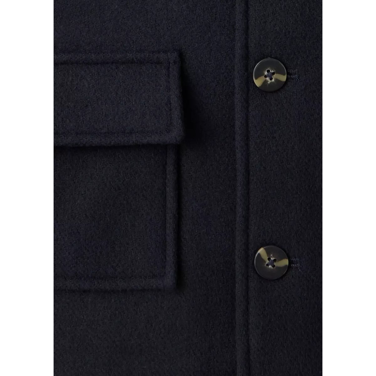 Manteau en drap de laine mélangée bleu marine, MANGO BABY