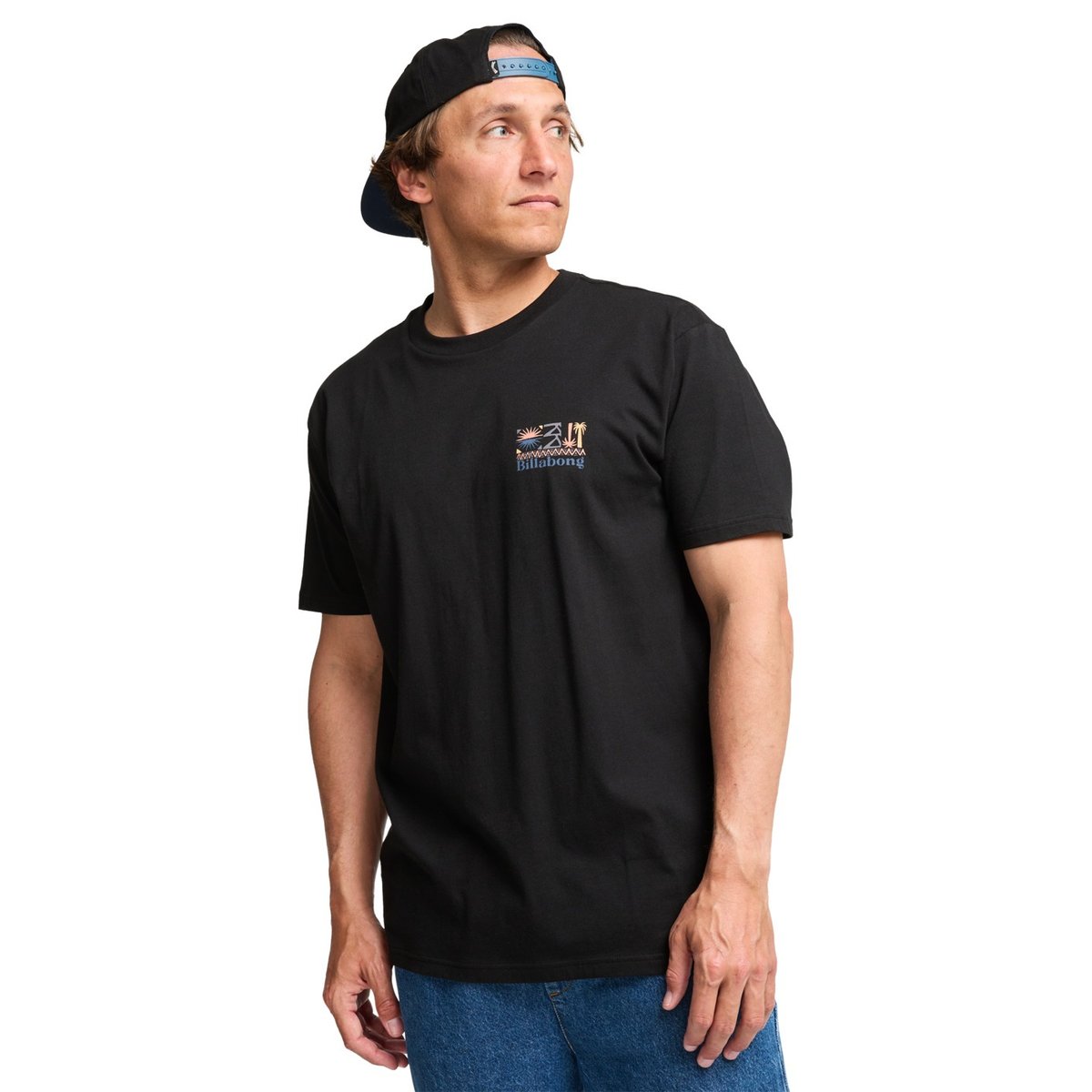 T shirt manches courtes SEGMENT noir black, BILLABONG