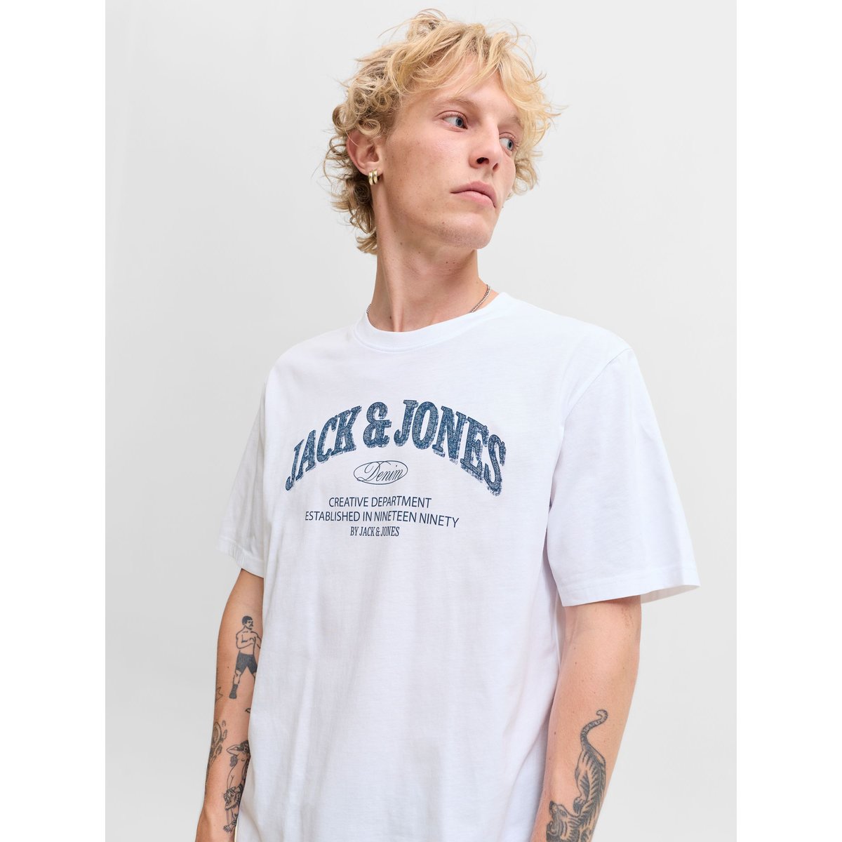 T-Shirt white, JACK & JONES