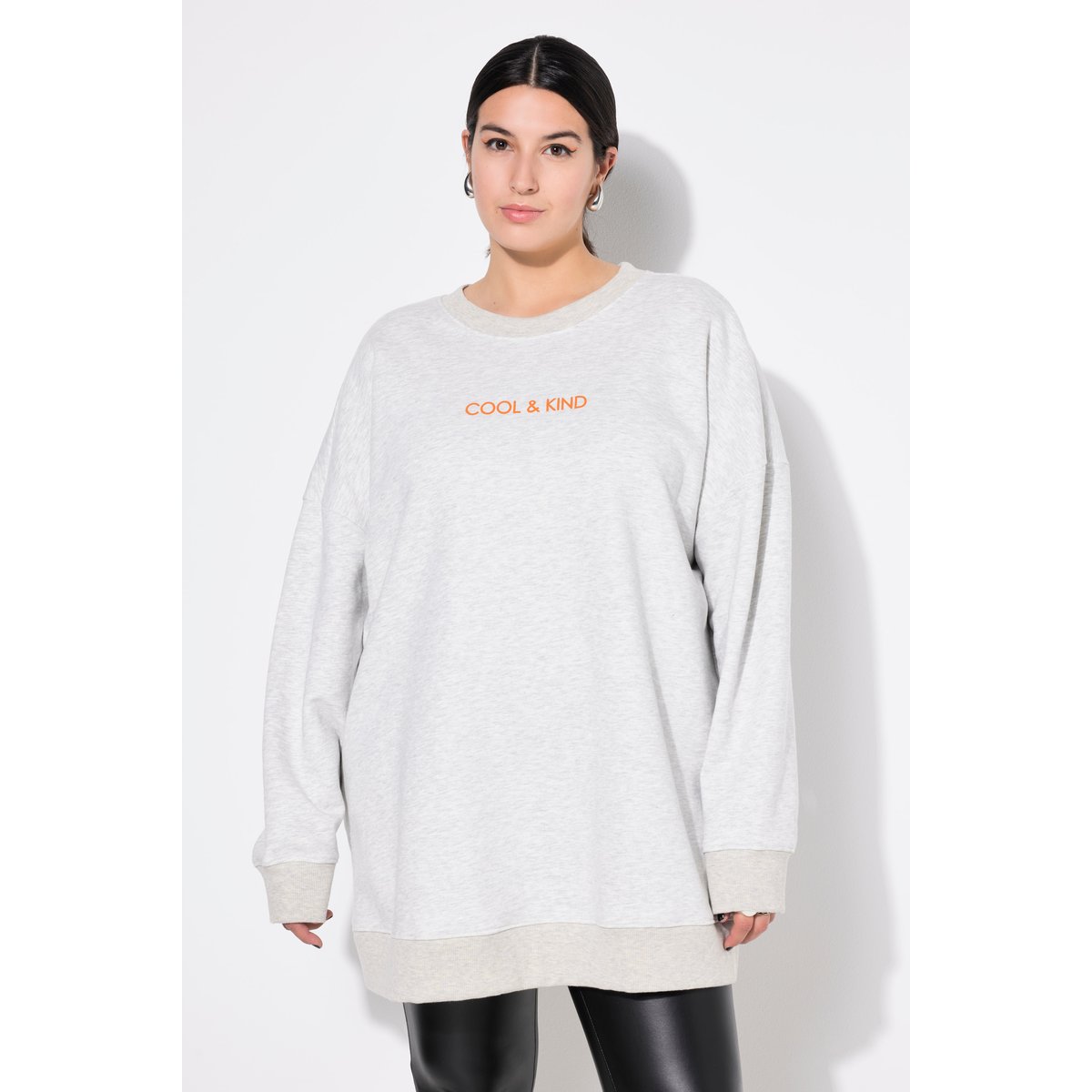 Sweat, coupe oversize chiné naturel, STUDIO UNTOLD