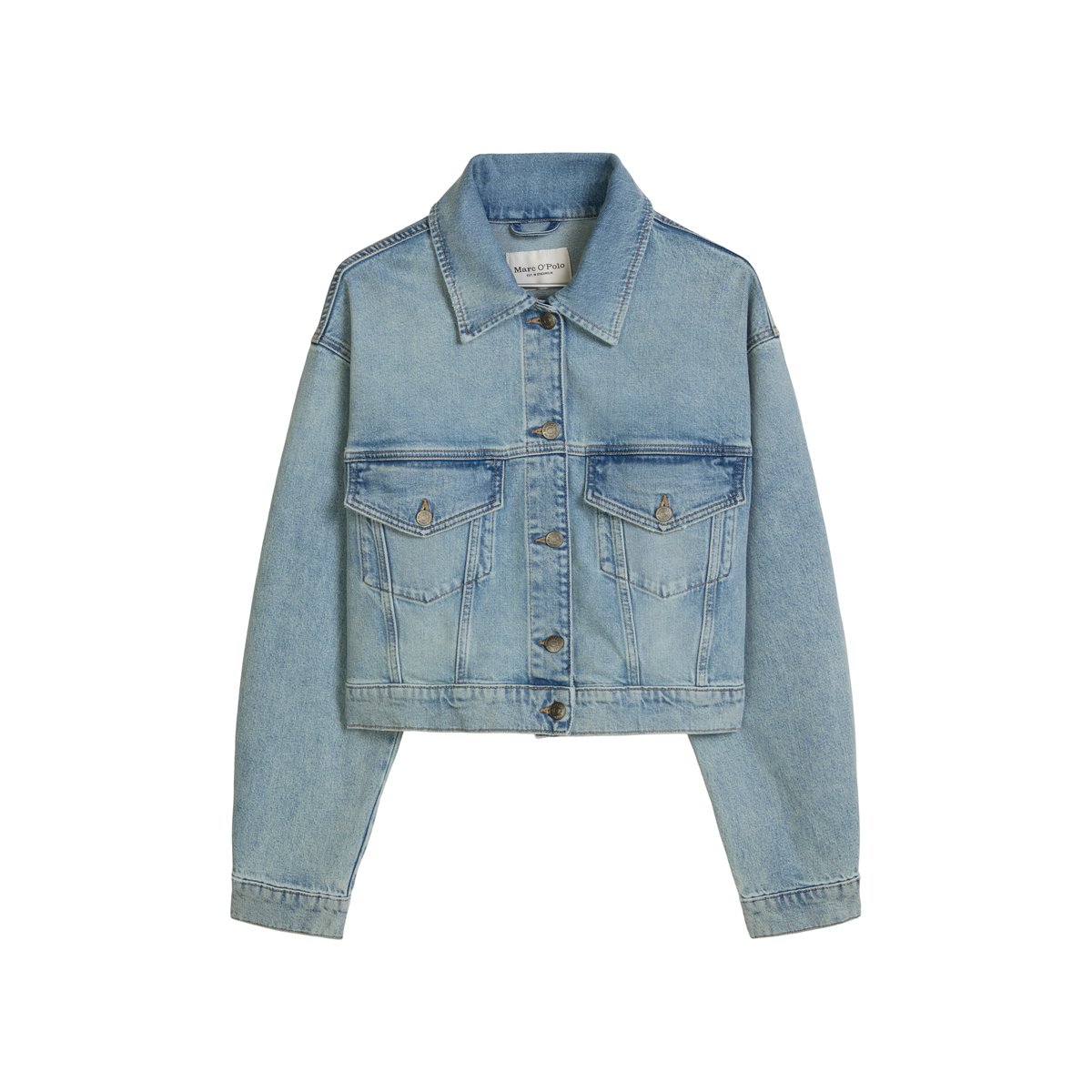 Veste en jean relaxed avec CIRCULOSE bleu clair, MARC O'POLO