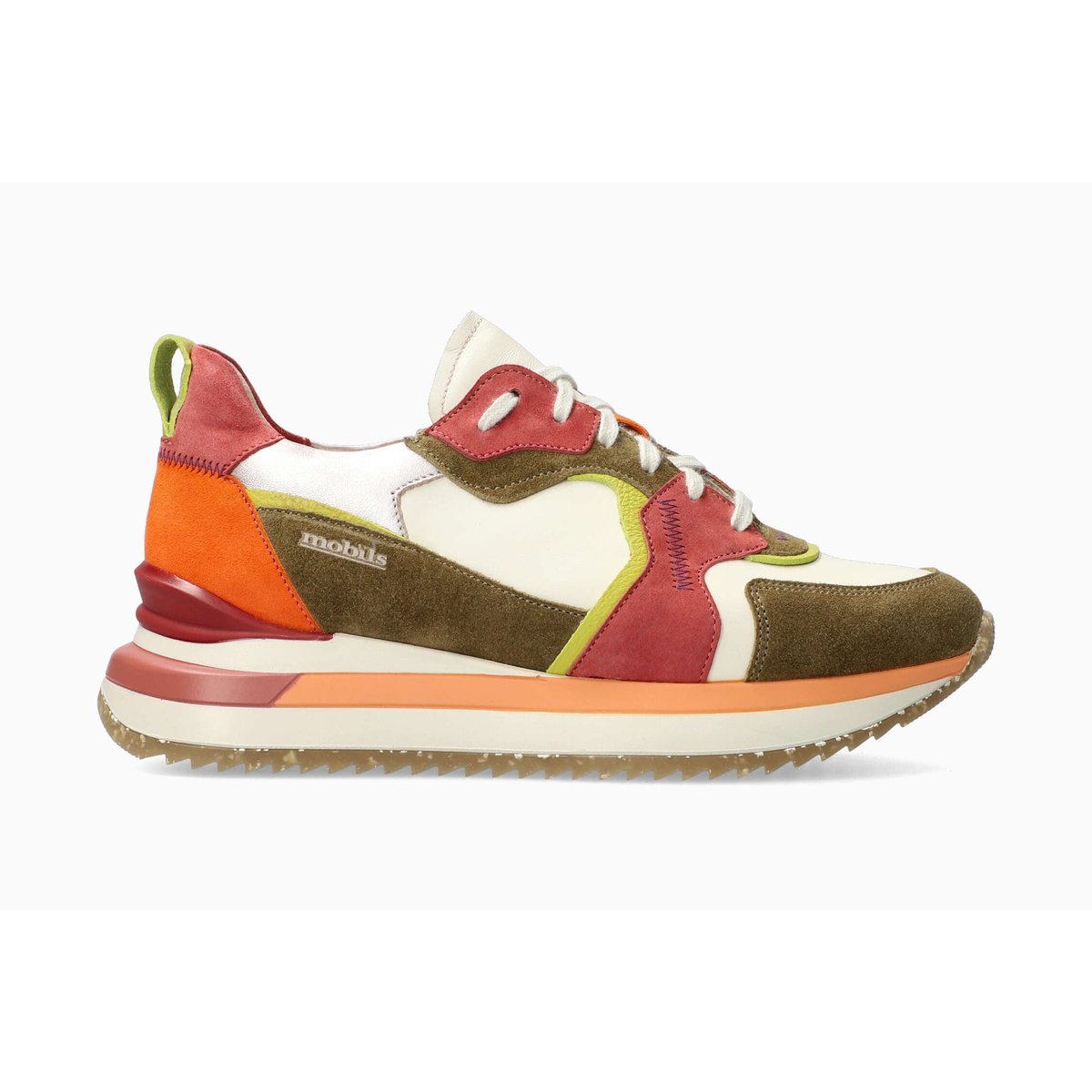 Baskets en cuir JANEL vert 5146, MEPHISTO