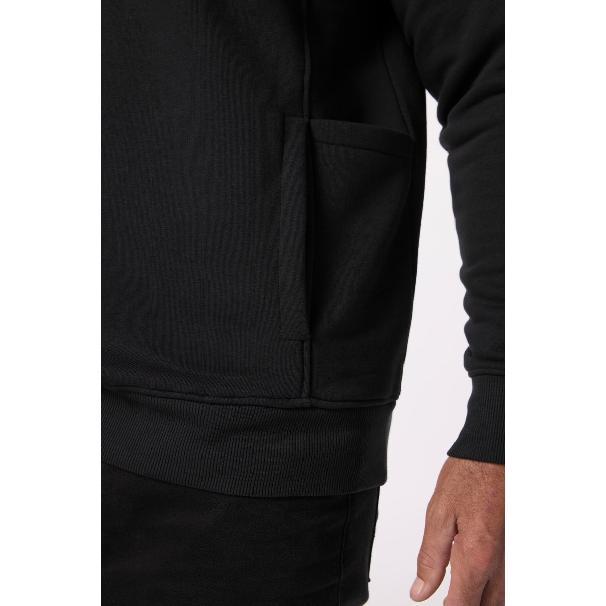 Sweat-shirt à capuche noir, JP1880