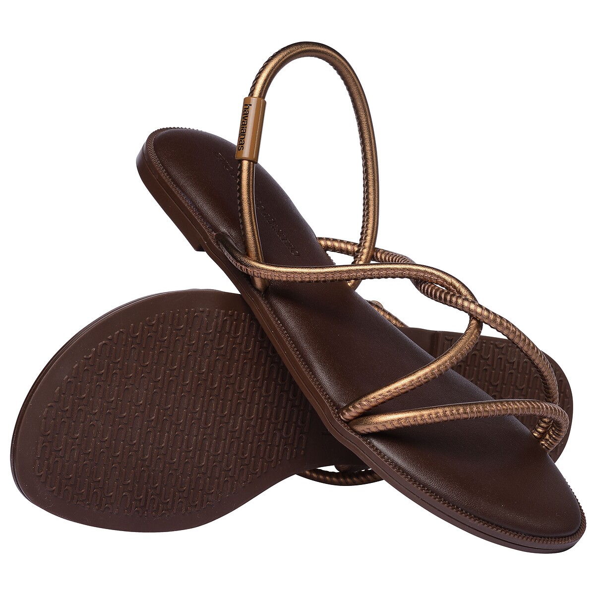 Sandálias Una Manga castanho, HAVAIANAS